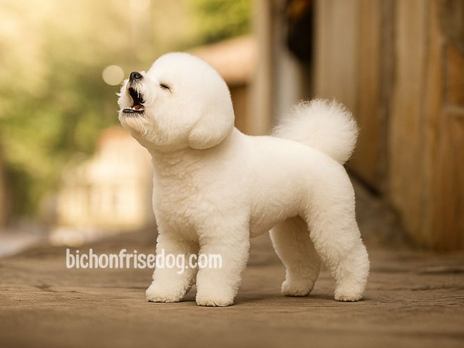 bichon frise barking