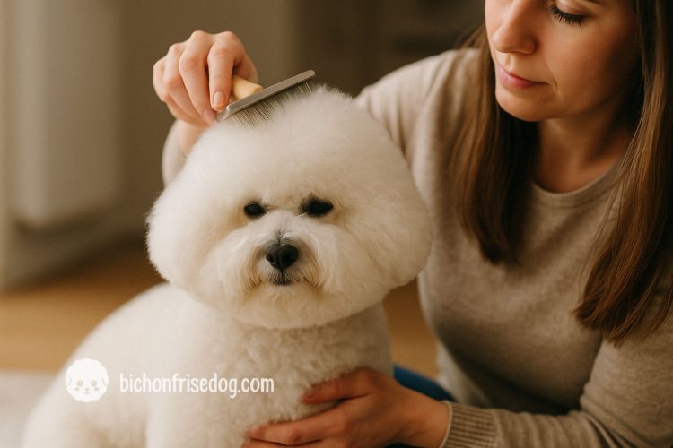 bichon frise pet brushing brush
